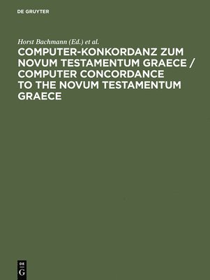 Computer-Konkordanz Zum Novum Testamentum Graece 1