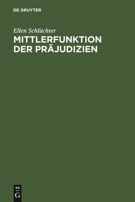 bokomslag Mittlerfunktion der Prjudizien