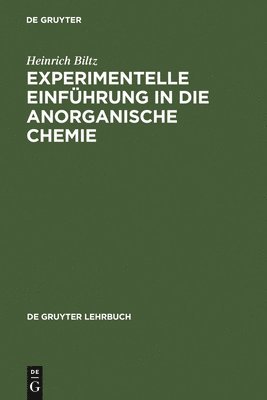 bokomslag Experimentelle Einfhrung in Die Anorganische Chemie