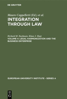 bokomslag Legal Harmonization and the Business Enterprise