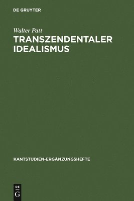bokomslag Transzendentaler Idealismus