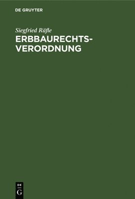 Erbbaurechtsverordnung 1