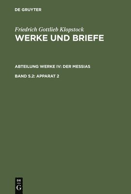 Friedrich Gottlieb Klopstock, Elisabeth Höpker-Herberg - Apparat 2, Inbunden