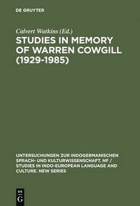 bokomslag Studies in Memory of Warren Cowgill (1929-1985)