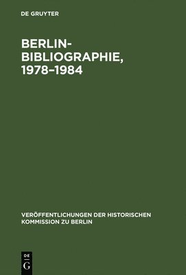 Berlin-Bibliographie, 1978-1984 1