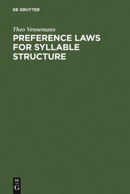 bokomslag Preference Laws for Syllable Structure