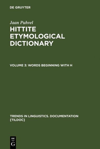 Jaan Puhvel - Words beginning with H, Inbunden