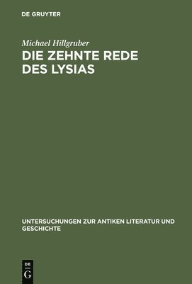 bokomslag Die zehnte Rede des Lysias