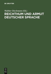 bokomslag Reichthum Und Armut Deutscher Sprache