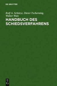 bokomslag Handbuch des Schiedsverfahrens