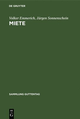 Volker Emmerich, Jürgen Sonnenschein - Miete, Inbunden