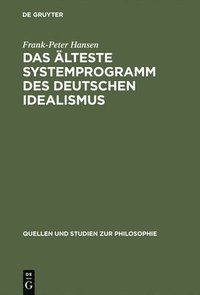 bokomslag Das lteste Systemprogramm des deutschen Idealismus