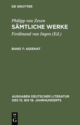 Philipp Von Zesen, Ferdinand Van Ingen - Assenat, Inbunden