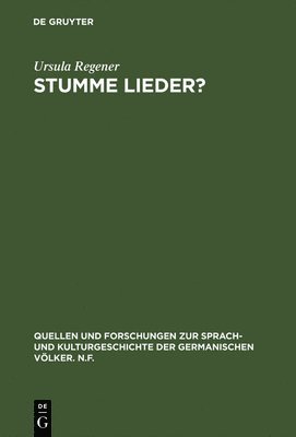 bokomslag Stumme Lieder?