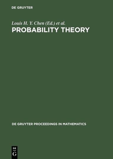 Louis H. Y. Chen, Kwok P. Choi, Kaiyuan Hu, Lou Jiann-Hua - Probability Theory, Inbunden
