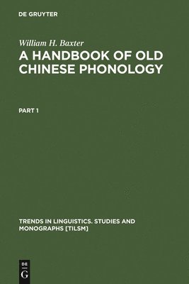 bokomslag Handbook of Old Chinese Phonology