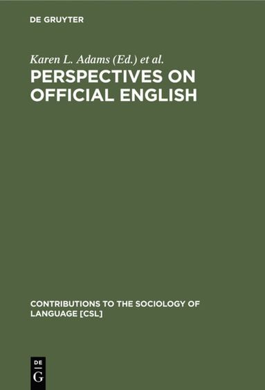 bokomslag Perspectives on Official English