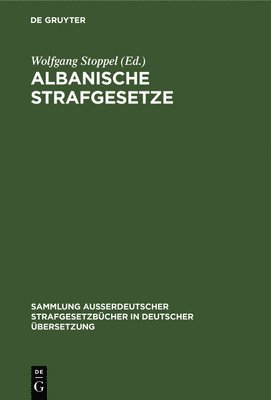 bokomslag Albanische Strafgesetze