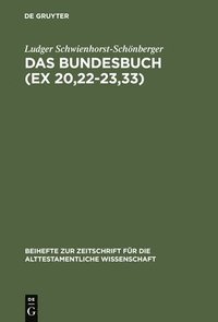 bokomslag Das Bundesbuch (Ex 20,22-23,33)