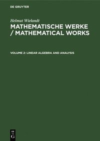 bokomslag Mathematical Works: v. 2 Linear Algebra and Analysis