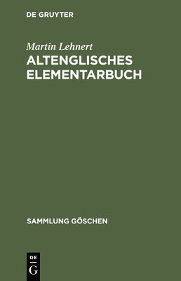 bokomslag Altenglisches Elementarbuch