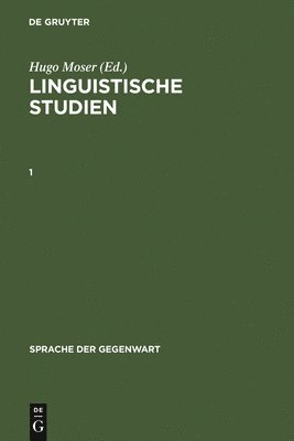 bokomslag Linguistische Studien. 1