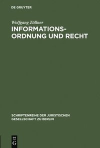bokomslag Informationsordnung und Recht
