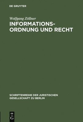 Informationsordnung und Recht 1