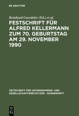 bokomslag Festschrift Für Alfred Kellermann Zum 70. Geburtstag Am 29. November 1990