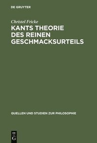 bokomslag Kants Theorie des reinen Geschmacksurteils