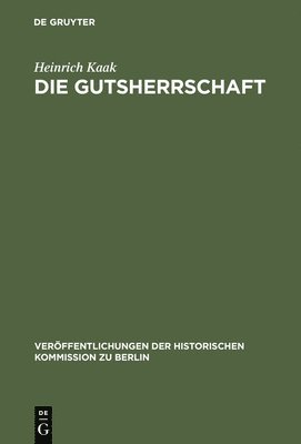 bokomslag Die Gutsherrschaft