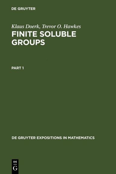 Klaus Doerk, Trevor O. Hawkes - Finite Soluble Groups, Inbunden