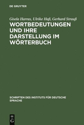 Wortbedeutungen Und Ihre Darstellung Im Wrterbuch 1