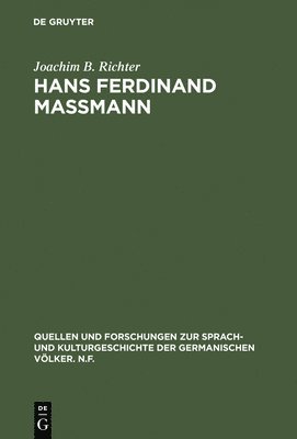bokomslag Hans Ferdinand Maßmann