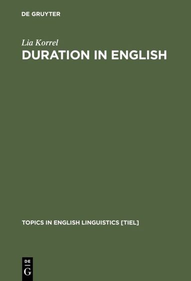 Lia Korrel - Duration in English, Inbunden