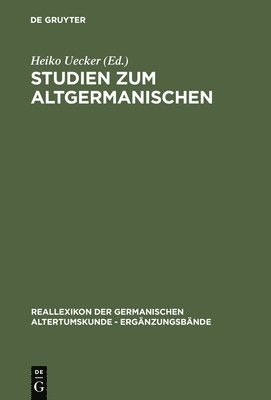 bokomslag Studien Zum Altgermanischen