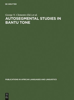 Autosegmental Studies in Bantu Tone 1
