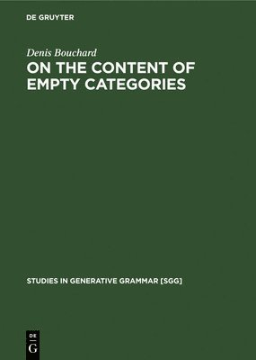 bokomslag On the Content of Empty Categories