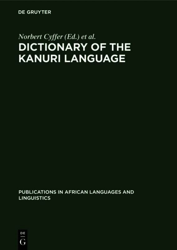 Dictionary of the Kanuri Language