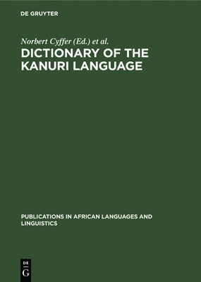 Dictionary of the Kanuri Language 1
