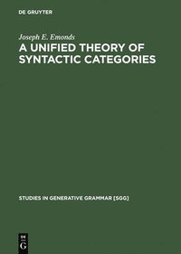 bokomslag A Unified Theory of Syntactic Categories