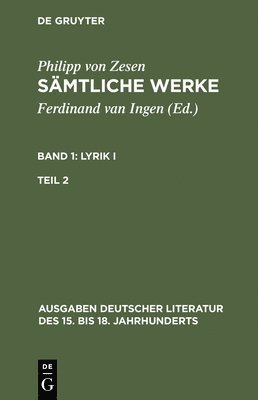 Smtliche Werke. Bd 1 1