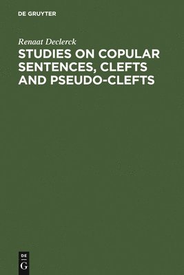 Studies on Copular Sentences, Clefts and Pseudo-Clefts 1