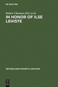 bokomslag In honor of Ilse Lehiste