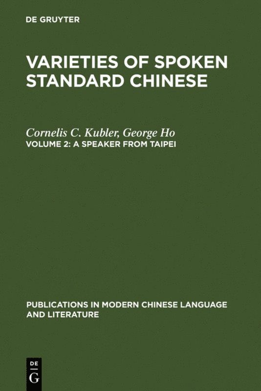Cornelis C. Kubler, George Ho - Speaker from Taipei, Inbunden