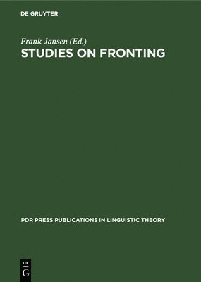 Frank Jansen - Studies on Fronting, Inbunden