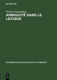 bokomslag Ambiguit Dans Le Lexique