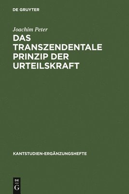 bokomslag Das transzendentale Prinzip der Urteilskraft