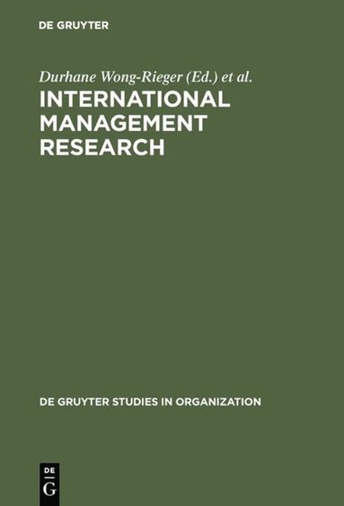 bokomslag International Management Research