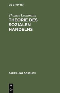 bokomslag Theorie Des Sozialen Handelns